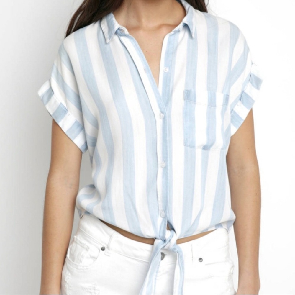 Rails Amelie Block Stripe Blouse - image 1